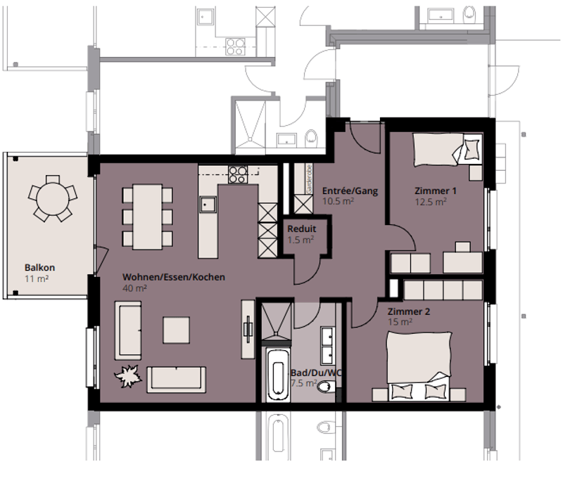 Moderne 3.5-Zimmerwohnung im familienfreundlichen Quartier (11)