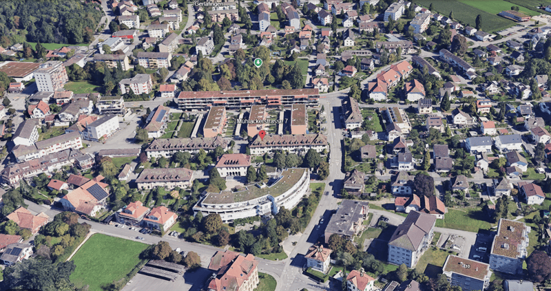 Mühlackerstrasse 7 Google Earth Aufnahme