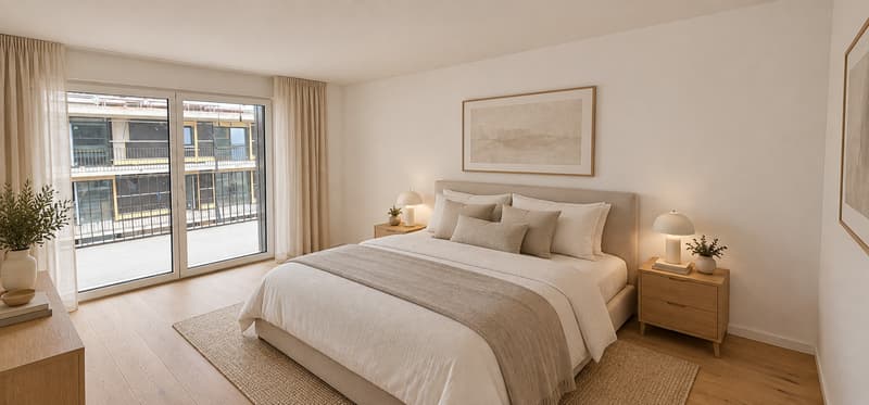 Schlafzimmer visualisiert