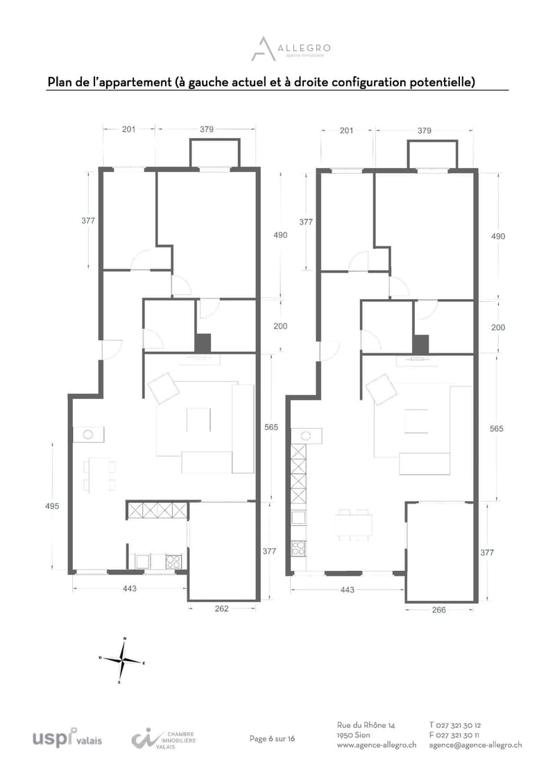 Sion, appartement de 5.5 P traversant de 140 m2 avec balcon et loggia (18)