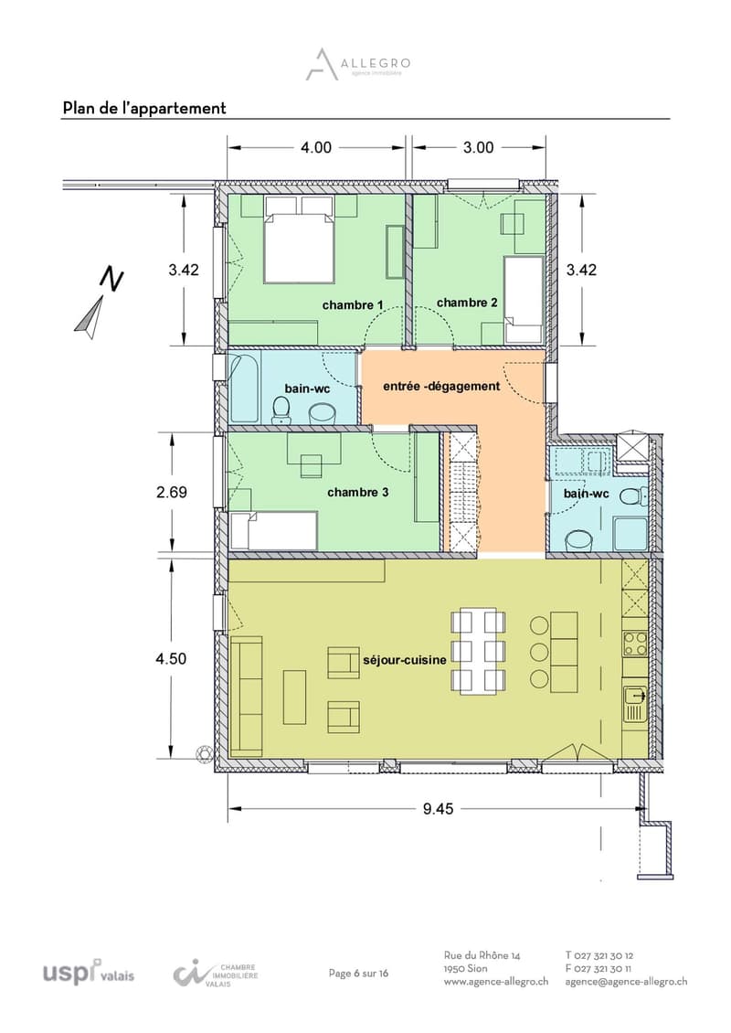 Vétroz, appartement 5.5p de 150m2 avec jardin/terrasse de 87m2 (18)