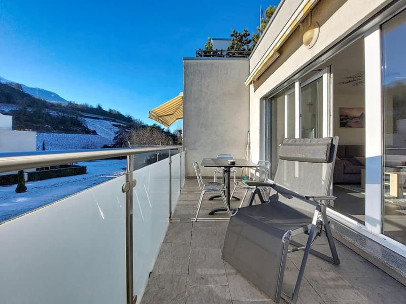 Sion/Pont-de-la-Morge, schönes 4.5-Zimmer-Apartment mit 104 m2, Balkon und 2 Parkplätzen (9)