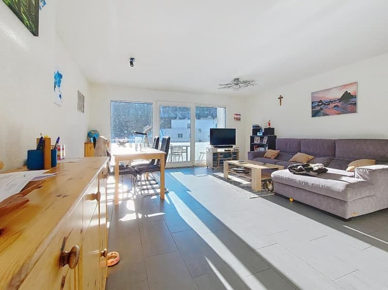 Sion/Pont-de-la-Morge, schönes 4.5-Zimmer-Apartment mit 104 m2, Balkon und 2 Parkplätzen (3)
