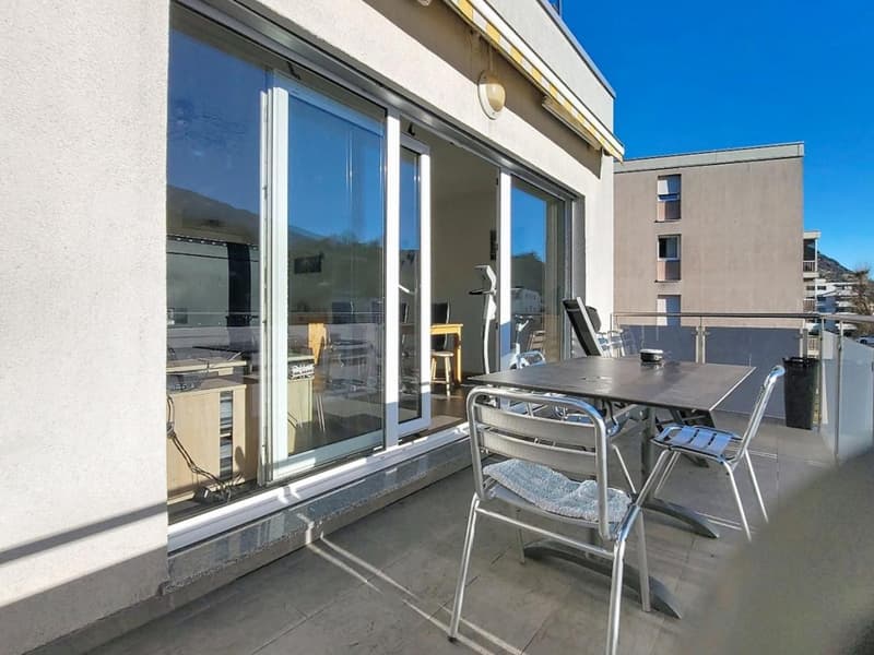Sion/Pont-de-la-Morge, schönes 4.5-Zimmer-Apartment mit 104 m2, Balkon und 2 Parkplätzen (10)