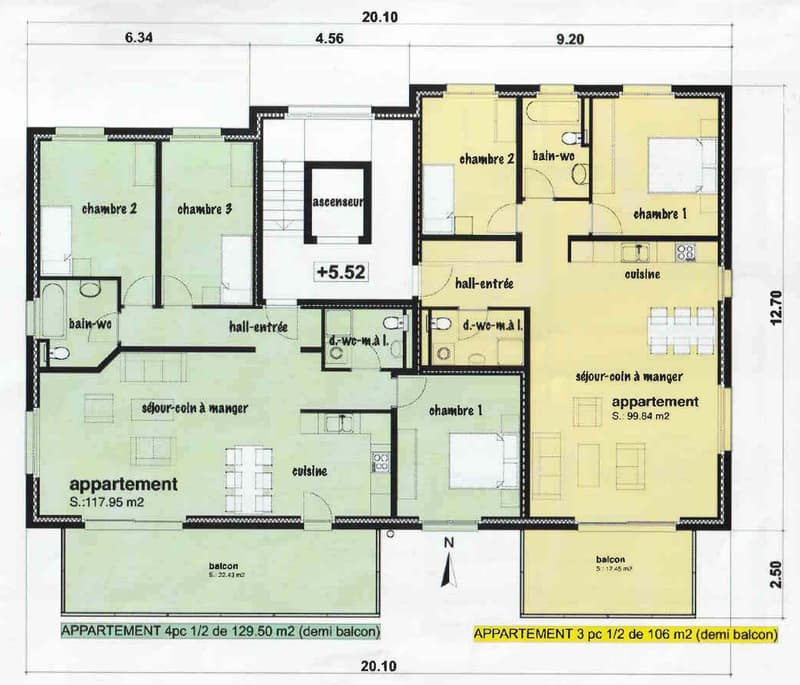 Vétroz, appartamento di 4,5 locali di 129 m2 vicino ai servizi con garage e posto auto (20)