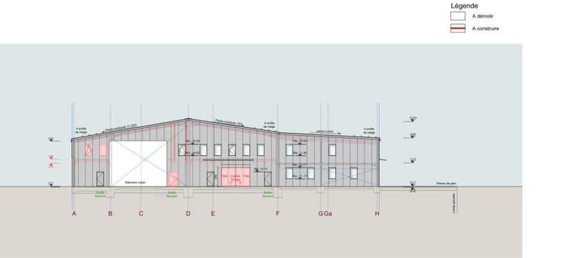 Sion, à louer 1 local de 355.50m2 dans un bâtiment industriel entièrement rénové. (8)