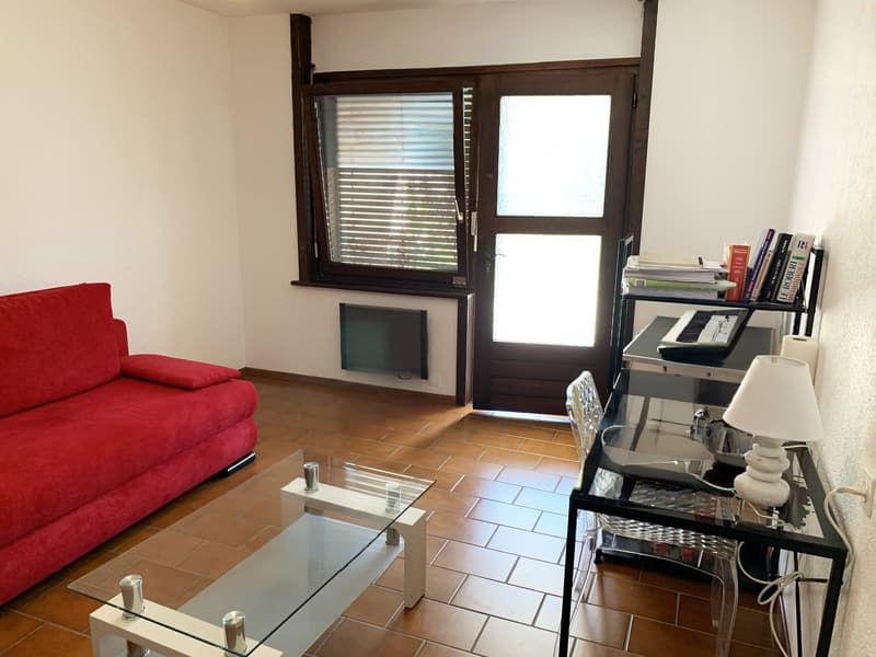 Sierre – Studio con piccolo spazio privato davanti e posto auto incluso all'ingresso della città (4)