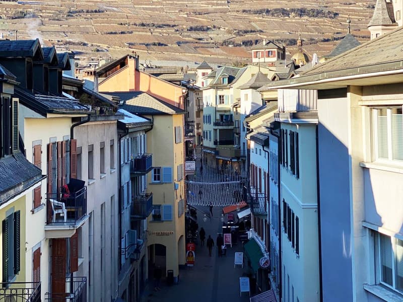 Sion, 3-Zimmer-Wohnung im Stadtzentrum und nahe der Place du Midi (1)