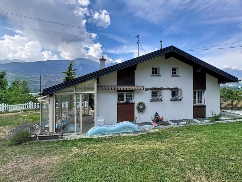 Sion, Villa mit 5.5 Zimmern von 197m2 in den Höhen von Bramois, inmitten der Natur, Garage, überdacht (20)