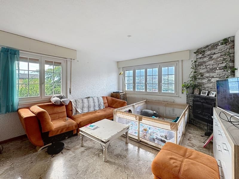 Sion, Villa mit 5.5 Zimmern von 197m2 in den Höhen von Bramois, inmitten der Natur, Garage, überdacht (4)