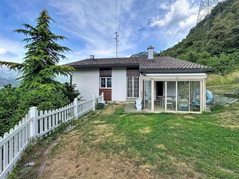 Sion, Villa mit 5.5 Zimmern von 197m2 in den Höhen von Bramois, inmitten der Natur, Garage, überdacht (22)