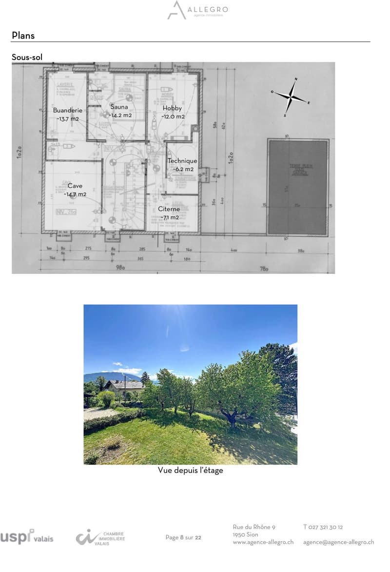 Grimisuat – Villa 5.5 pièces de 255 m² sur parcelle de 830 m² avec garage et places de parc (30)