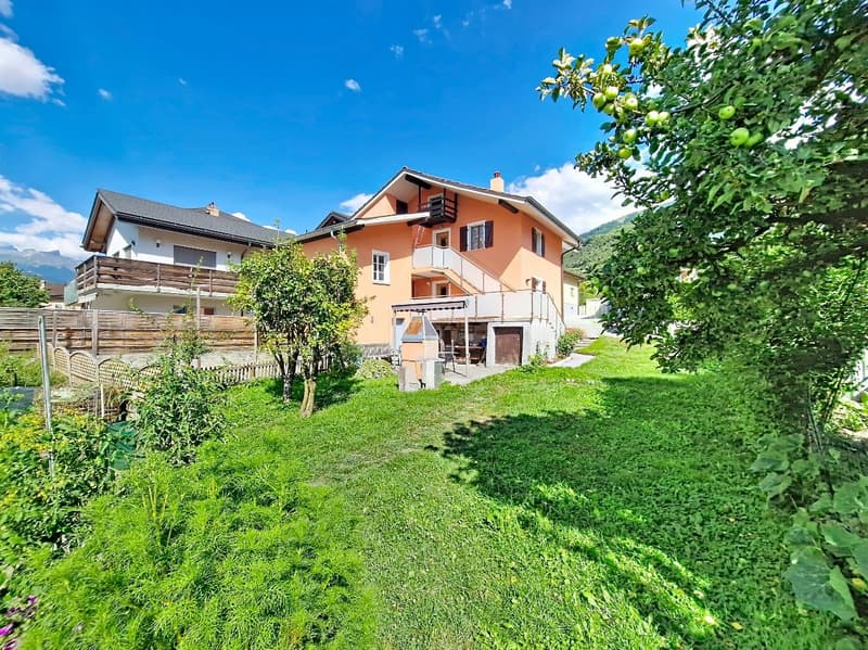 Grône, maison de 4.5 pièces de 151 m2 avec extérieures verdoyant et 2 places de parc (19)