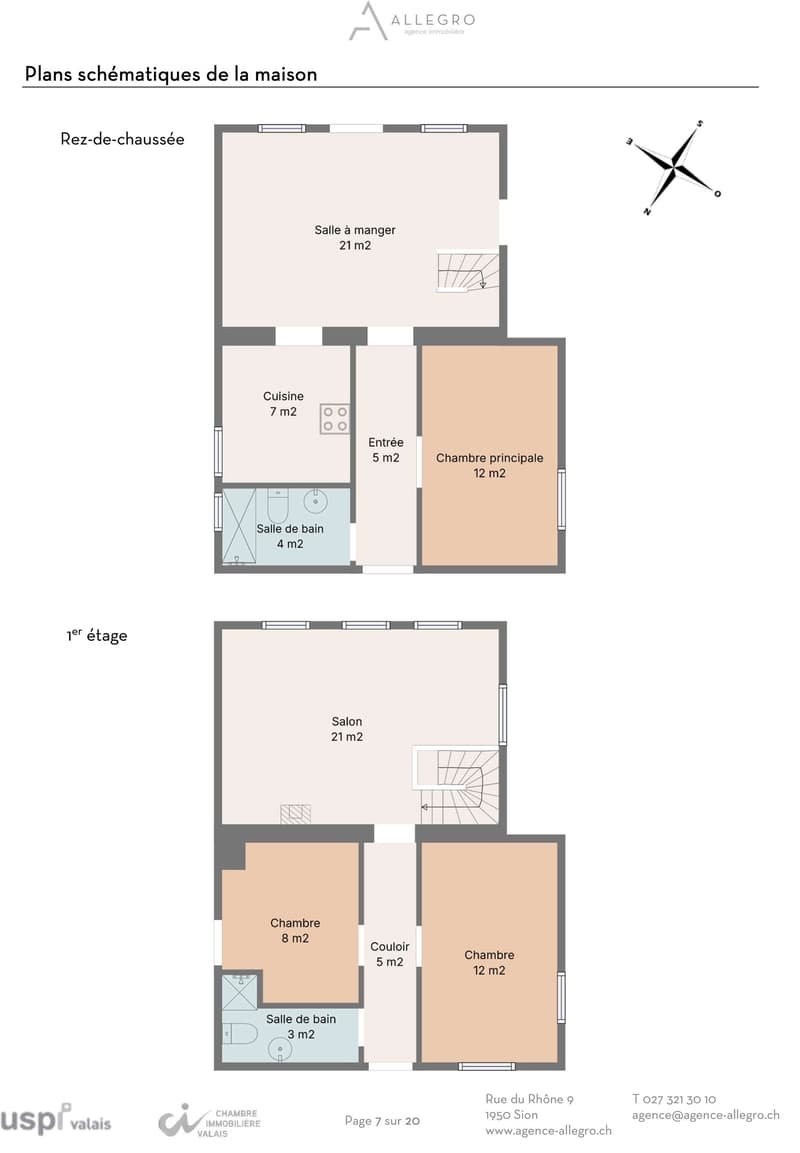 Grône, maison de 4.5 pièces de 151 m2 avec extérieures verdoyant et 2 places de parc (26)