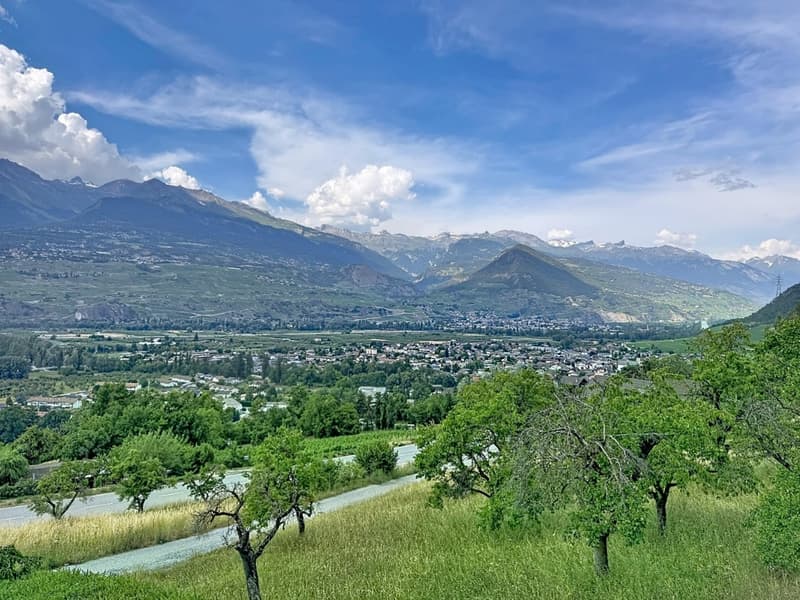 Sion, villa de 5.5 pièces de 197m2 sur les hauts de Bramois, en pleine nature, garage, couvert (22)