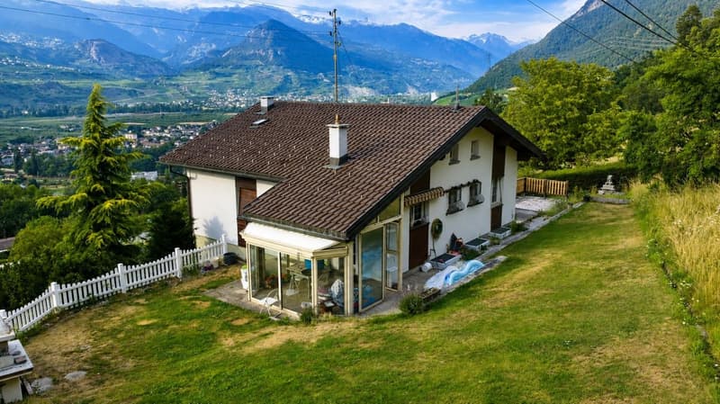 Sion, villa de 5.5 pièces de 197m2 sur les hauts de Bramois, en pleine nature, garage, couvert (23)