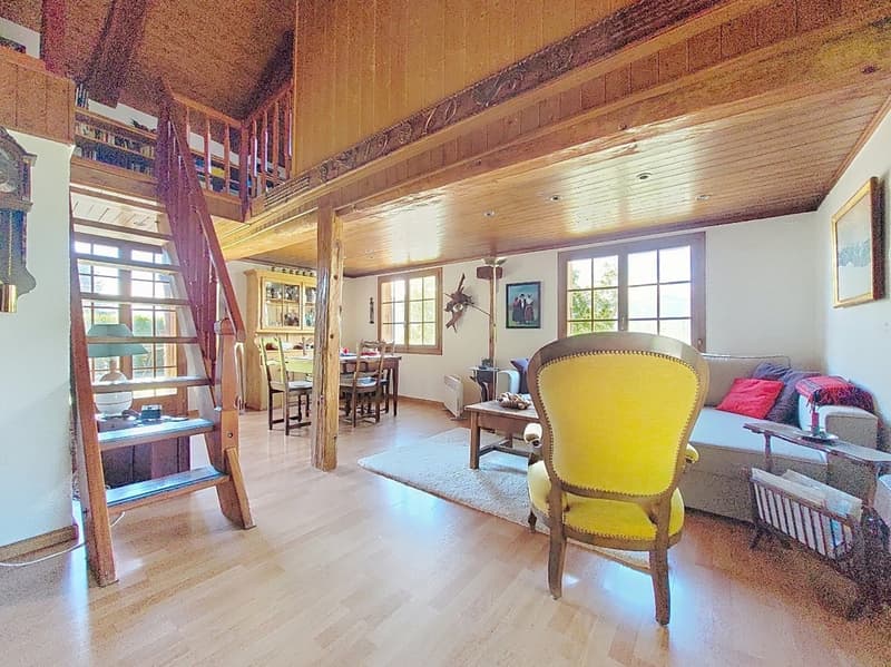 Daillet (Grône), chalet coup de cœur de 99 m² alliant charme et authenticité à 10 minutes de Nax. (2)