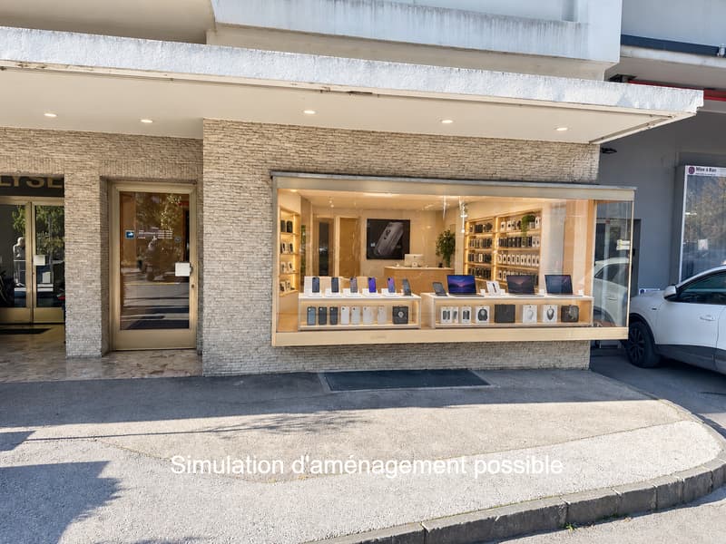 Sierre, local commercial avec sous-sol de 30 m2 aménageable sur demande au cœur de la ville (1)