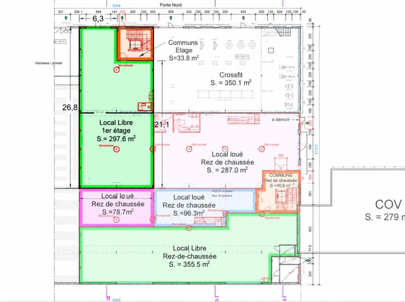 Sion, à louer un local de 297.60 m2 au rez étage dans un bâtiment industriel entièrement rénové (6)