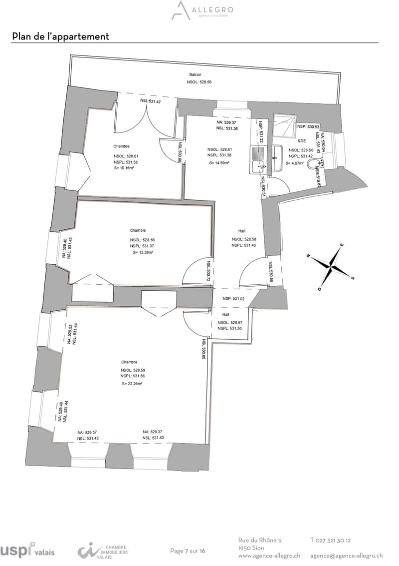 Sion, appartement de 3.5 pièces de 89 m2 au cœur de la vieille ville avec balcon (15)