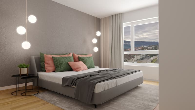 Appartamento nuovo di 3.5 locali con grande terrazza (2)