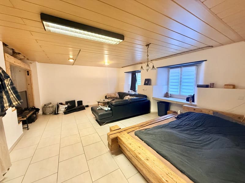 Mischraum mit 2,5-Zimmer-Wohnung und Werkstatt - Zentrum von Tramelan (4)