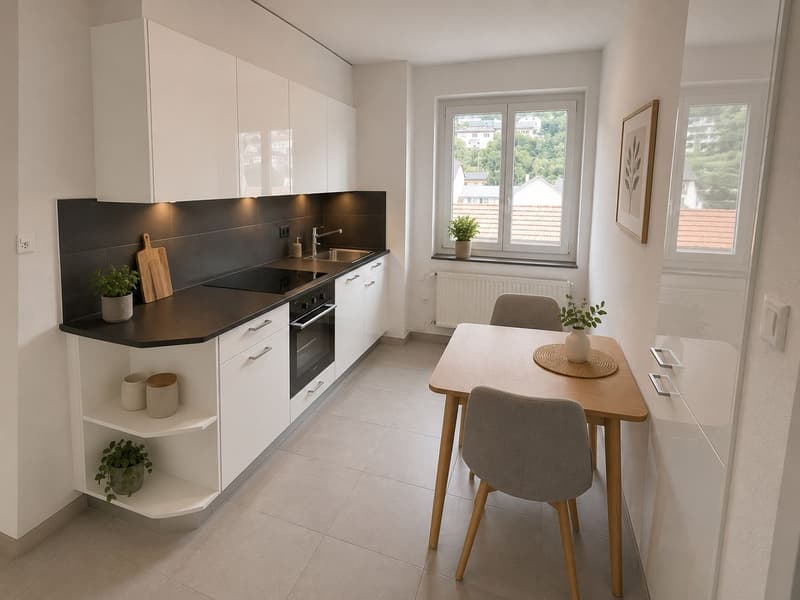 Appartamento di 3 locali, luminoso con balcone (1)