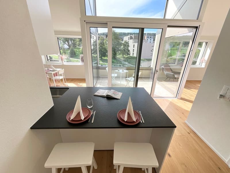 Appartements neufs de 3.5 pièces avec loggia - Immeuble moderne et écologique au coeur du village (6)