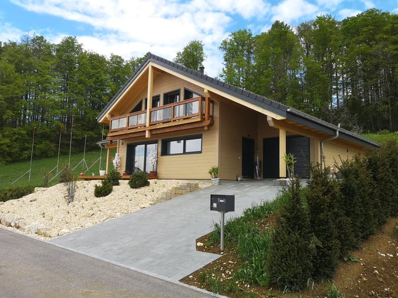 Maison moderne en madrier massif, maison sur parcelle 1288 prête 01.04.2026 (7)