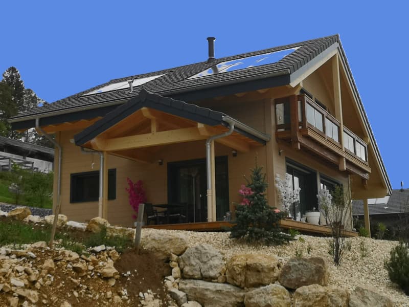 Maison moderne en madrier massif, maison sur parcelle 1288 prête 01.04.2026 (9)