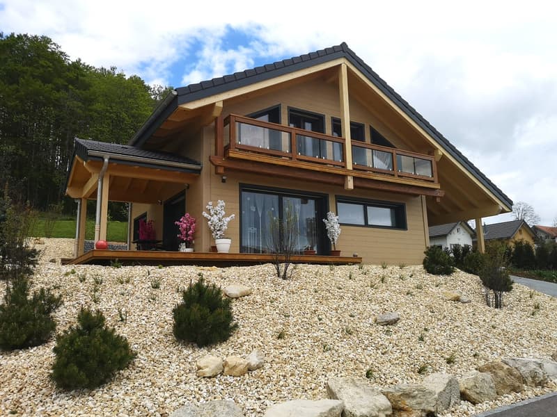Maison moderne en madrier massif, maison sur parcelle 1288 prête 01.04.2026 (6)
