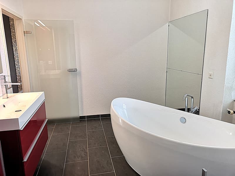 Bella casa unifamiliare o multifamiliare con garage, posti auto, terrazze, giardino (24)