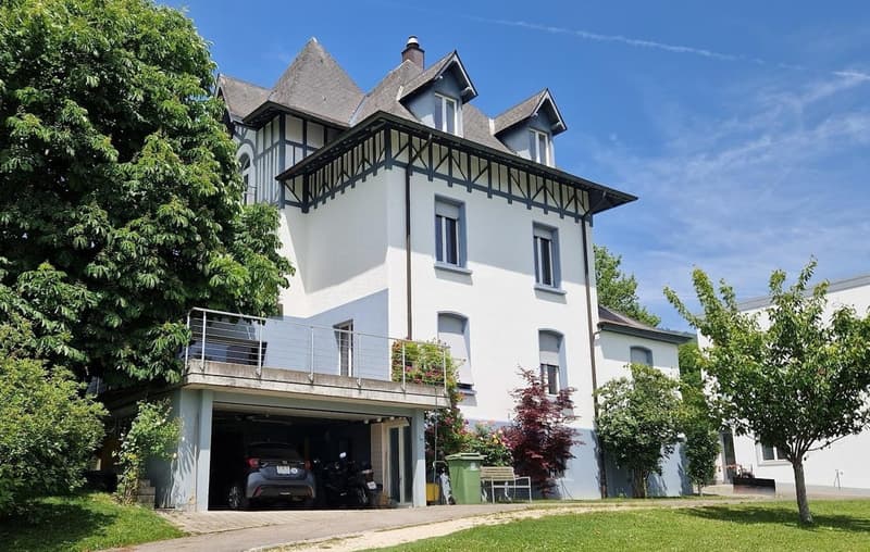 Bella casa unifamiliare o multifamiliare con garage, posti auto, terrazze, giardino (2)