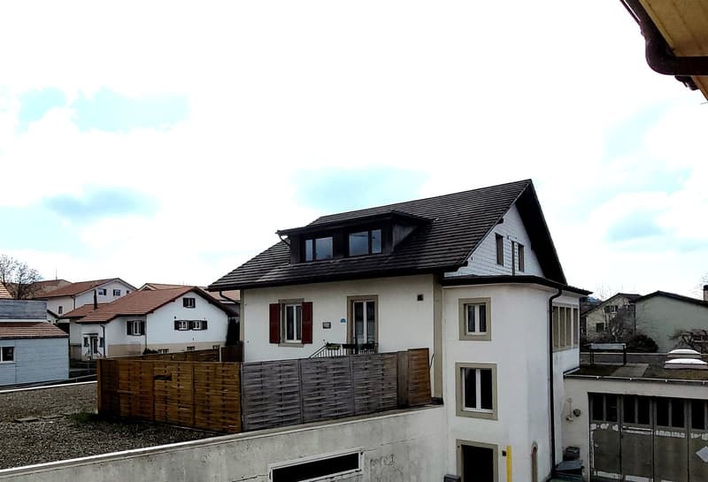For sale: Building with large multipurpose area, 3 parking spaces, 2 apartments (2)