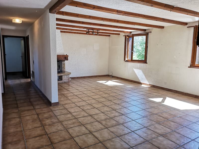 Grande maison 5.5pces, env. 120m2, terrain 802m2, avec garage, places de parc, terrasse, bûcher (16)