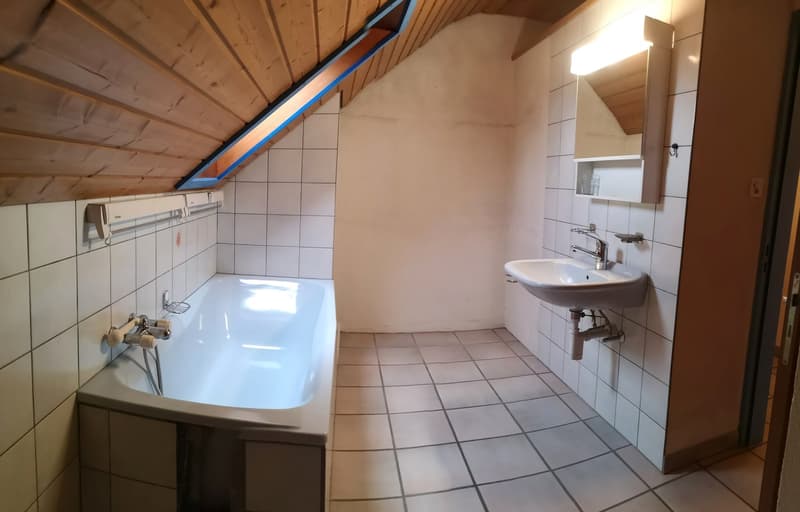 Grand duplex au centre du village avec garage et atelier, libre de suite (19)