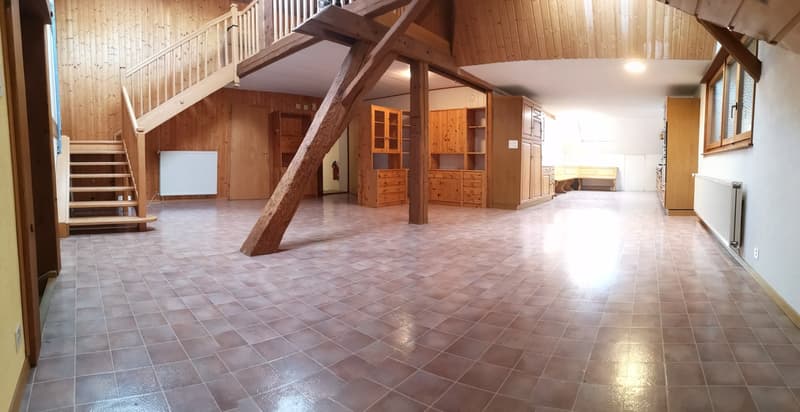Grand duplex au centre du village avec garage et atelier, libre de suite (8)