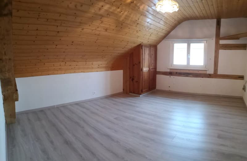Grand duplex au centre du village avec garage et atelier, libre de suite (22)