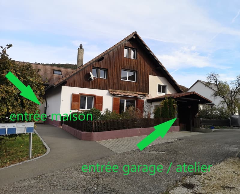 Grand duplex au centre du village avec garage et atelier, libre de suite (3)