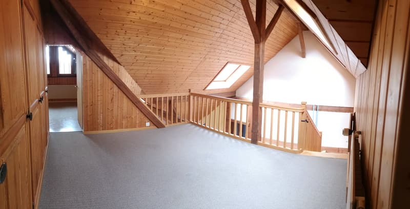 Grand duplex au centre du village avec garage et atelier, libre de suite (25)