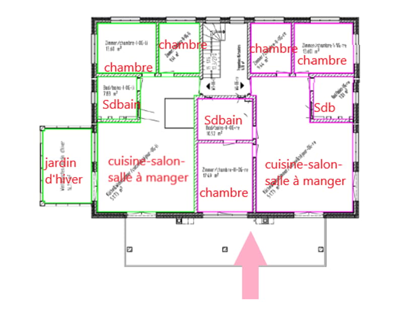 Appartement neuf au 1er étage avec terrasse couverte, avec vue. (16)
