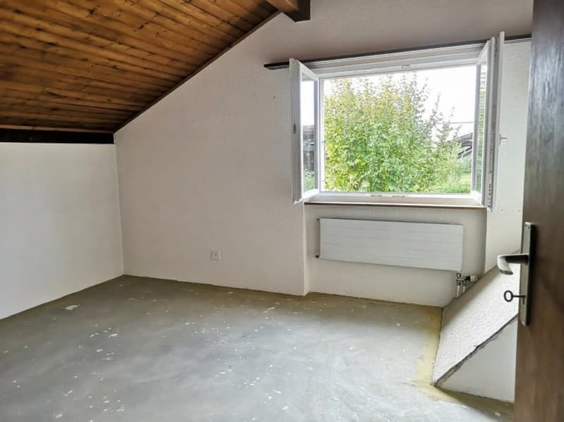 Jolie maison dans quartier résidentiel, avec garage + carport + place de parc, libre de suite. (26)