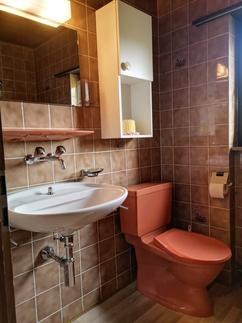 Jolie maison dans quartier résidentiel, avec garage + carport + place de parc, libre de suite. (32)
