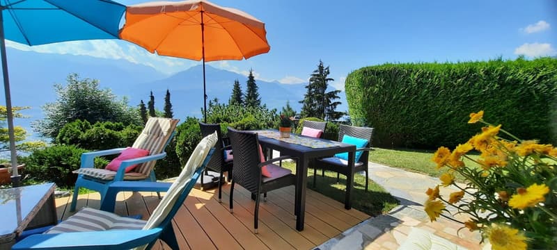 Valais central, magnifique chalet avec vue paradisiaque, situation de premier ordre, tranquillité (23)