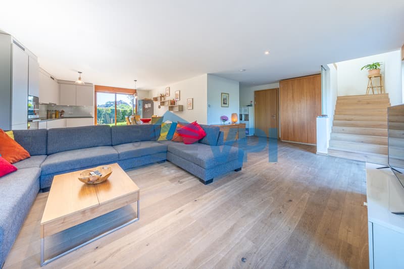 CONTEMPORARY DUPLEX WITH PRIVATE GARDEN IN SATIGNY (1)