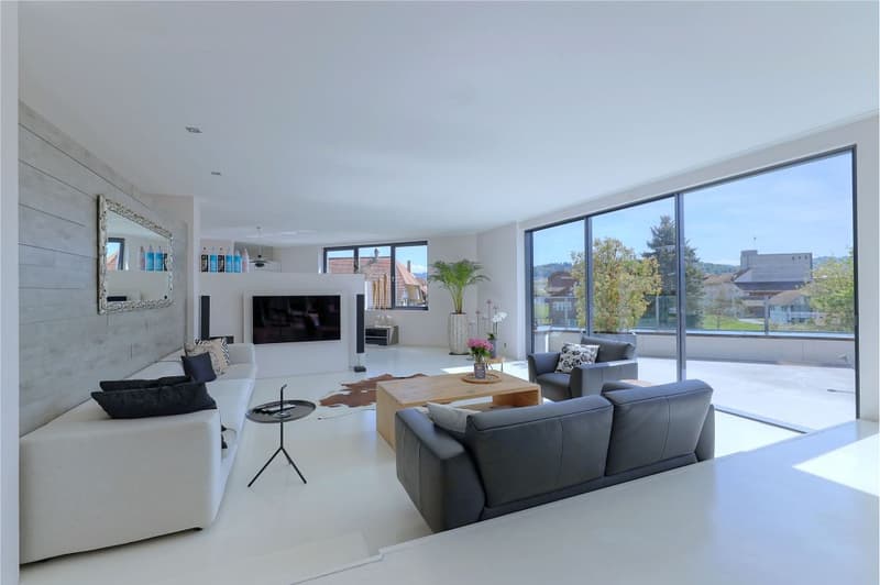 Exclusive, ultra-modern 5½-room attic apartment with large terrace (1)