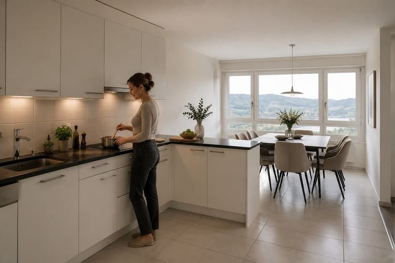 Stadtnahe 4½-Zimmer-Wohnung mit Weitsicht über Aare und Wohlensee (2)