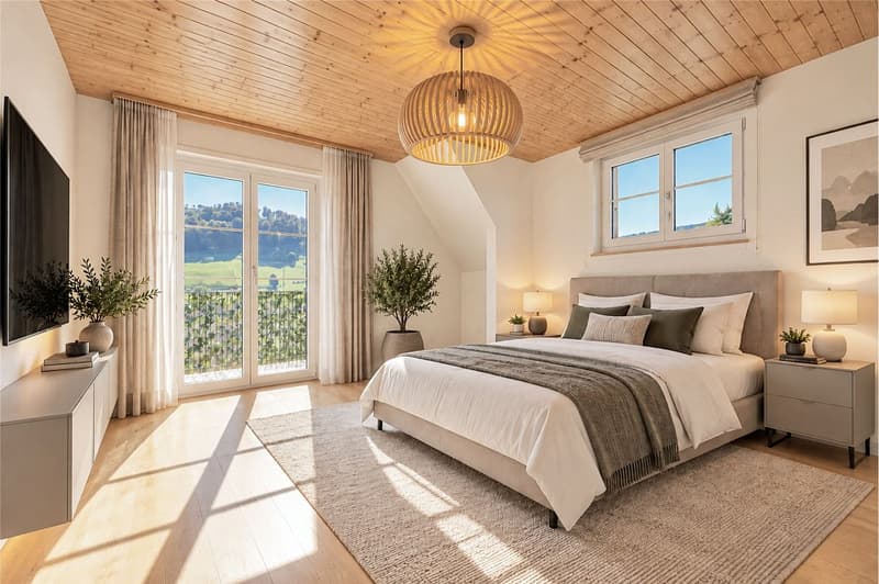 Charmante 3½-Zimmer Eigentumswohnung mit Mansardenzimmer und Garten (3)