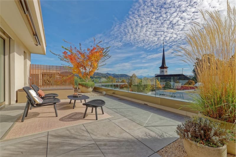 Neuwertige 4½-Zimmer Attikawohnung mit traumhafter Terrasse und Weitblick (2)