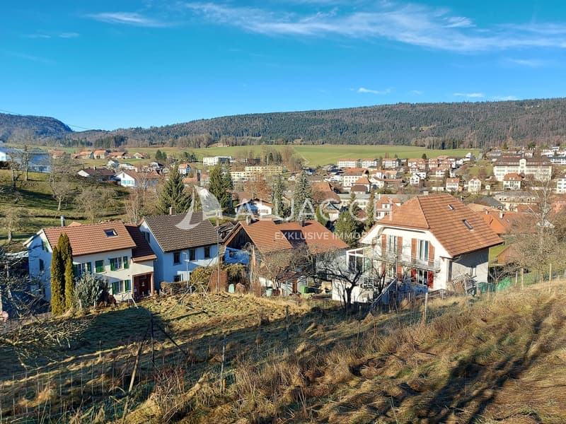 Sicht auf die Parzelle 1495
